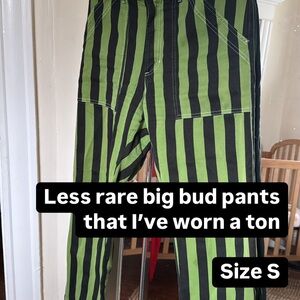 Big Bud Striped Green Pants
